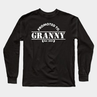 Vintage Promoted to Granny 2021 new Grandmother gift Granny Long Sleeve T-Shirt